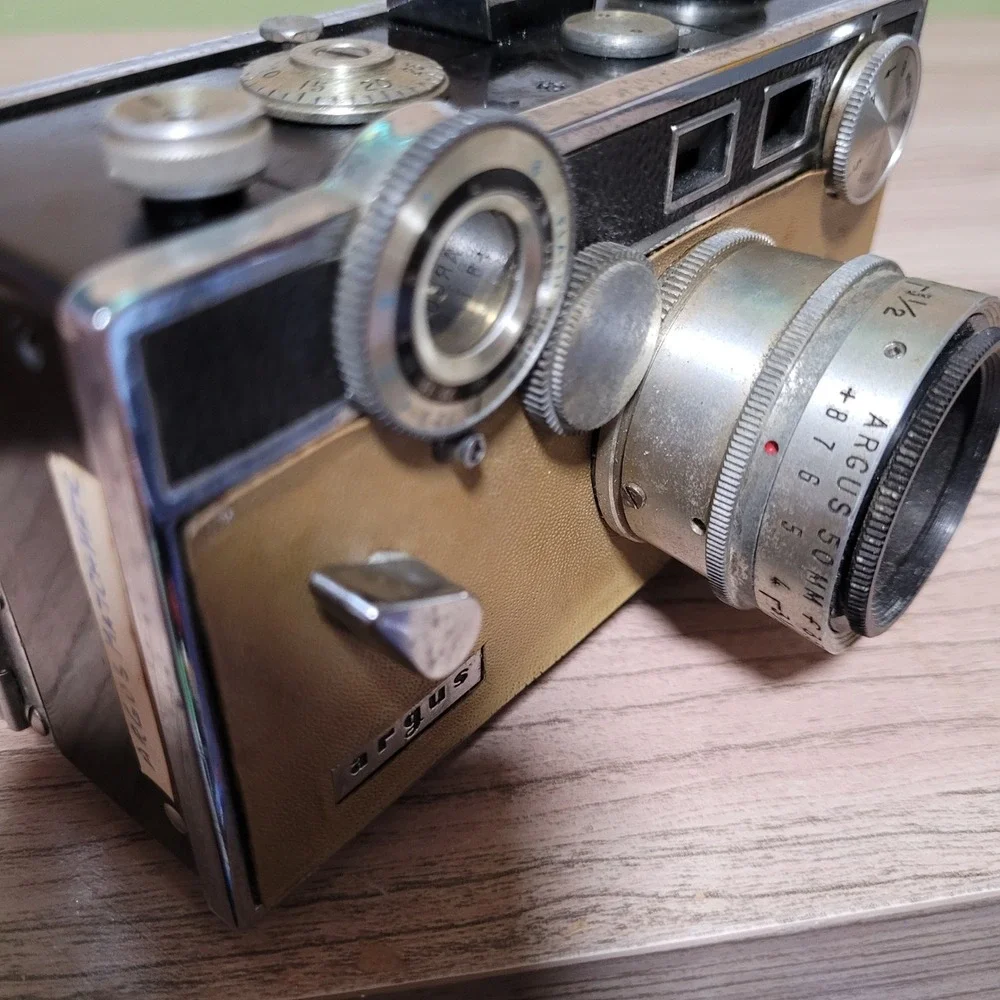 Argus C3 Match-Matic 35mm Rangefinder Camera with 50mm f3.5 Coated Cintar Lens